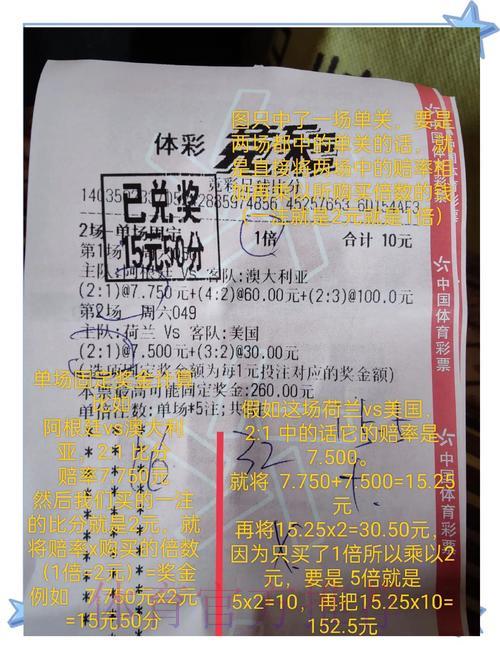 世界杯竞猜攻略：奖金等级划分与中奖金额详解